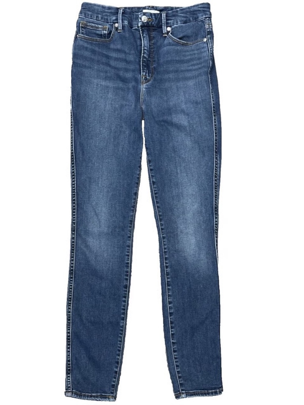Good American Good Curve Skinny Jeans Womens 8 29 Blue High Rise Stretch Denim